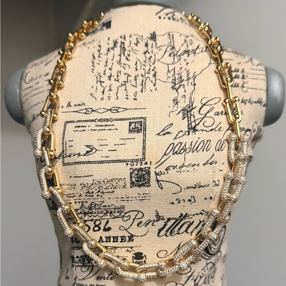 GEMELLI | Ginny CZ Chain Link Necklace (GOLD) - Picture 3 of 5